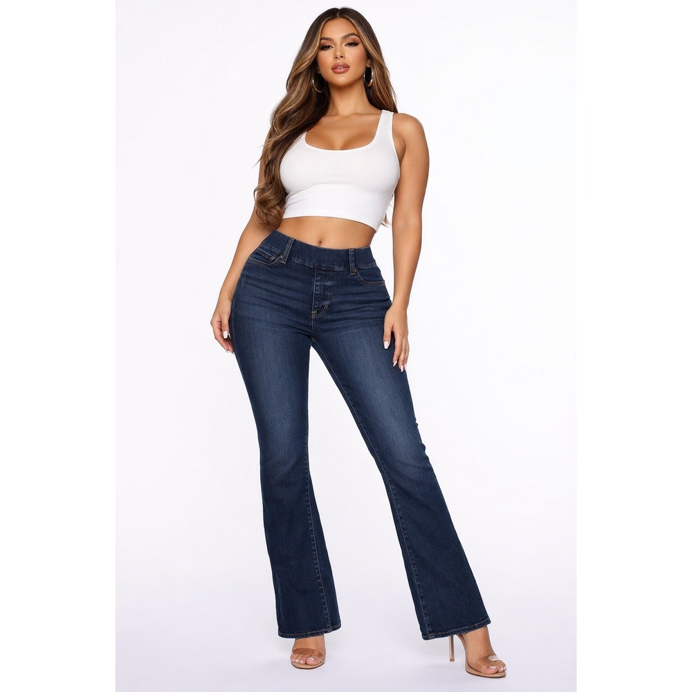 Cosmic Blue Love Brianna Pull on Bootcut Jean Size 29 NWT